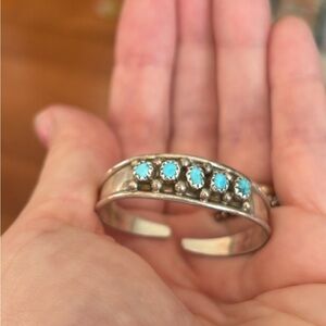 Sterling and Turquoise child’s bracelet.